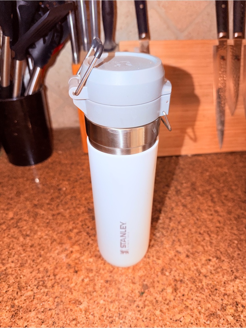 Stanley White Insulated Travel Bottle - Leak-Resistant - Picture 2 of 2